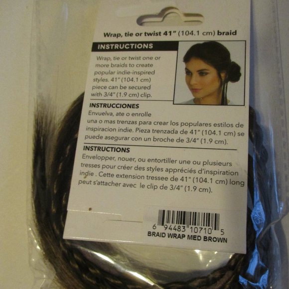 Revlon Accessories Revlon Medium Brown Hair Braid Wrap Ready To